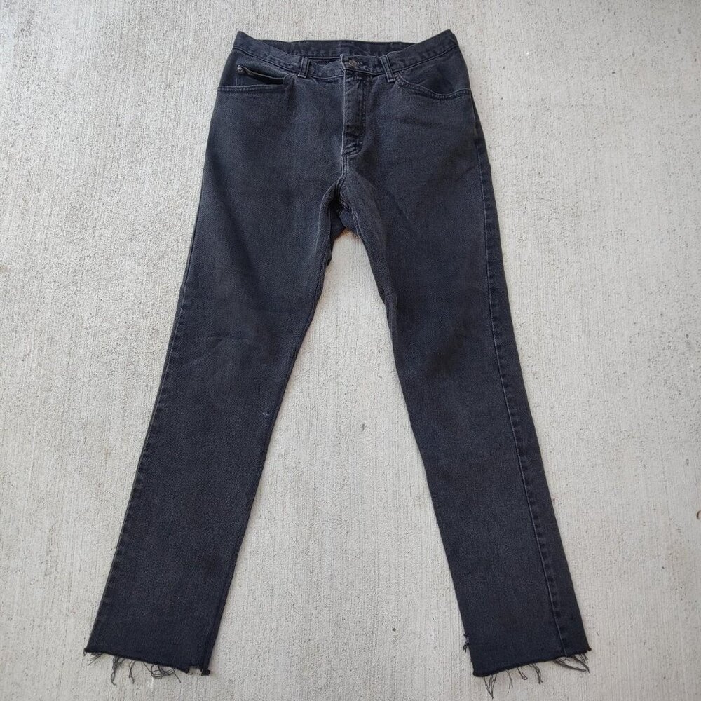 Vintage 'Lee' faded black denim jeans men's 34
